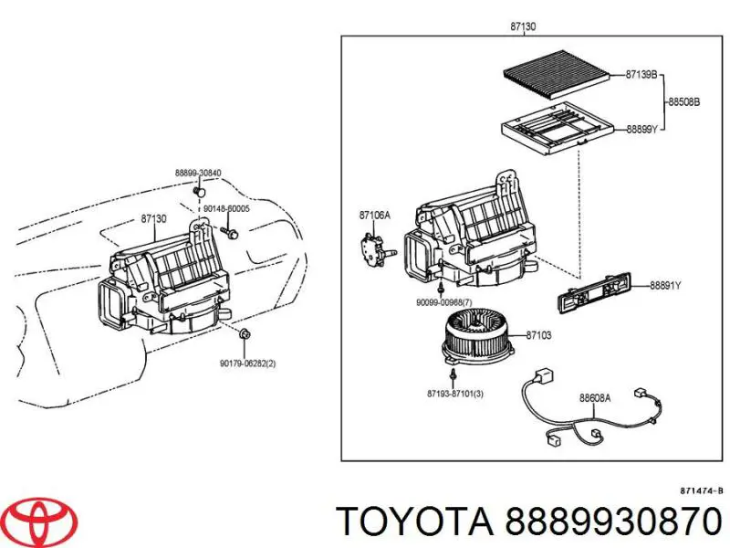  Toyota 8889930870 preço, a partir de 26,63 USD