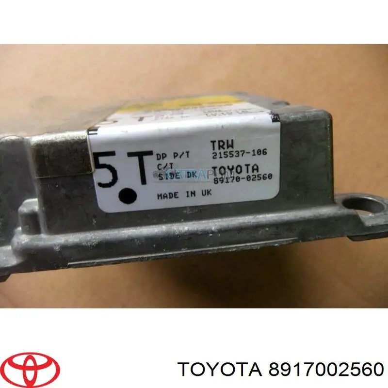 Módulo processador de controlo da bolsa de ar (Centralina eletrônica AIRBAG) Toyota 8917002560 preço, a partir de 63,10 USD