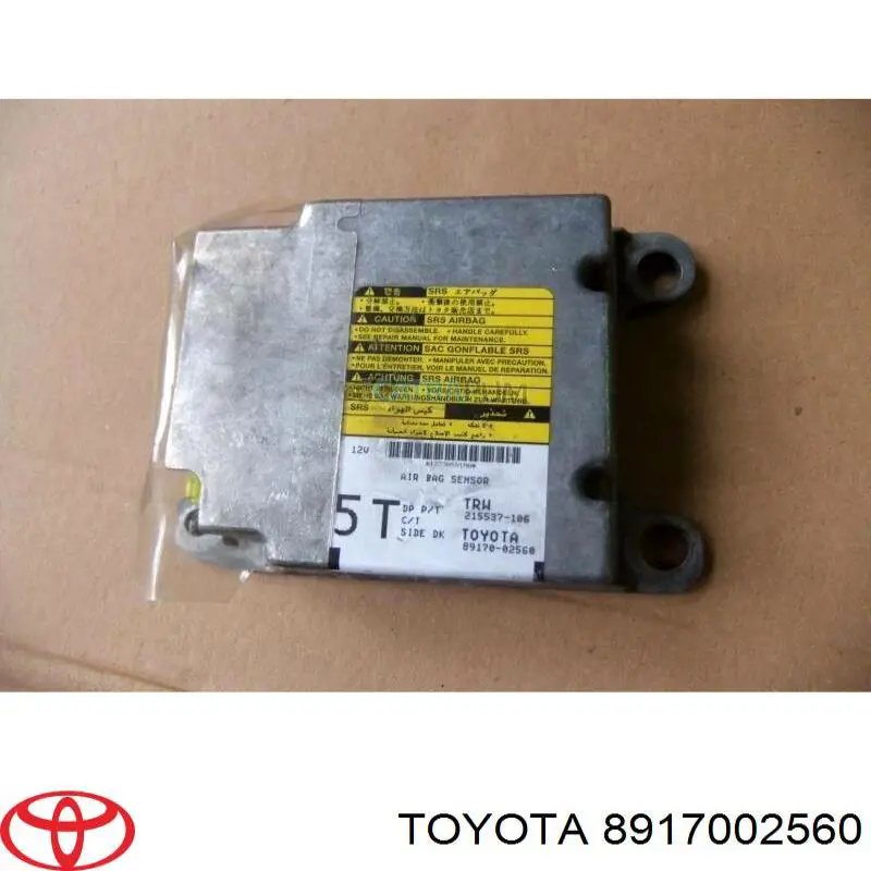 8917002560 Toyota Módulo processador de controlo da bolsa de ar (Centralina eletrônica AIRBAG)