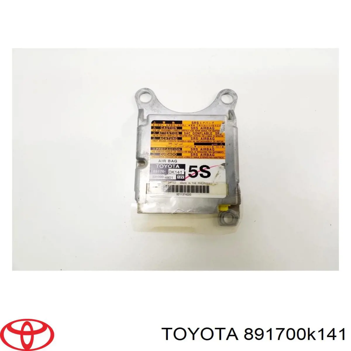 891700K141 Toyota Módulo processador de controlo da bolsa de ar (Centralina eletrônica AIRBAG)