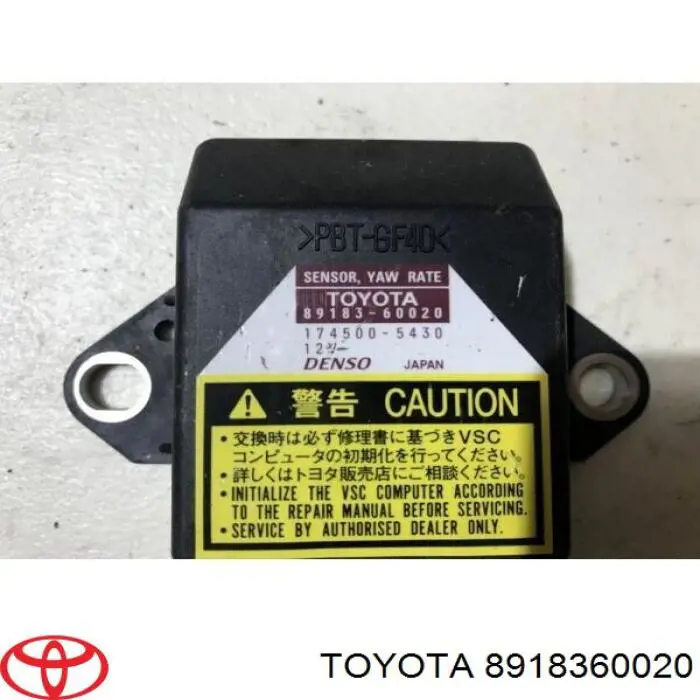 8918360020 Toyota Sensor de aceleração transversal (ESP)