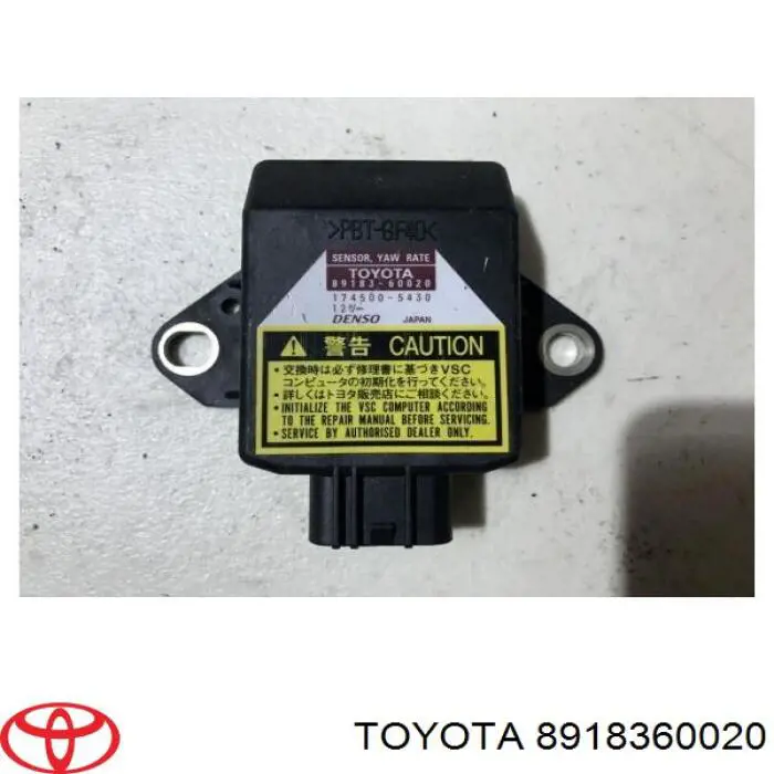 Sensor de aceleração transversal (ESP) Toyota 8918360020 preço, a partir de 64,70 USD