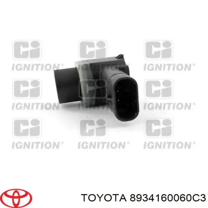 8934160060C3 Toyota Sensor dianteiro de sinalização de estacionamento (sensor de estacionamento)