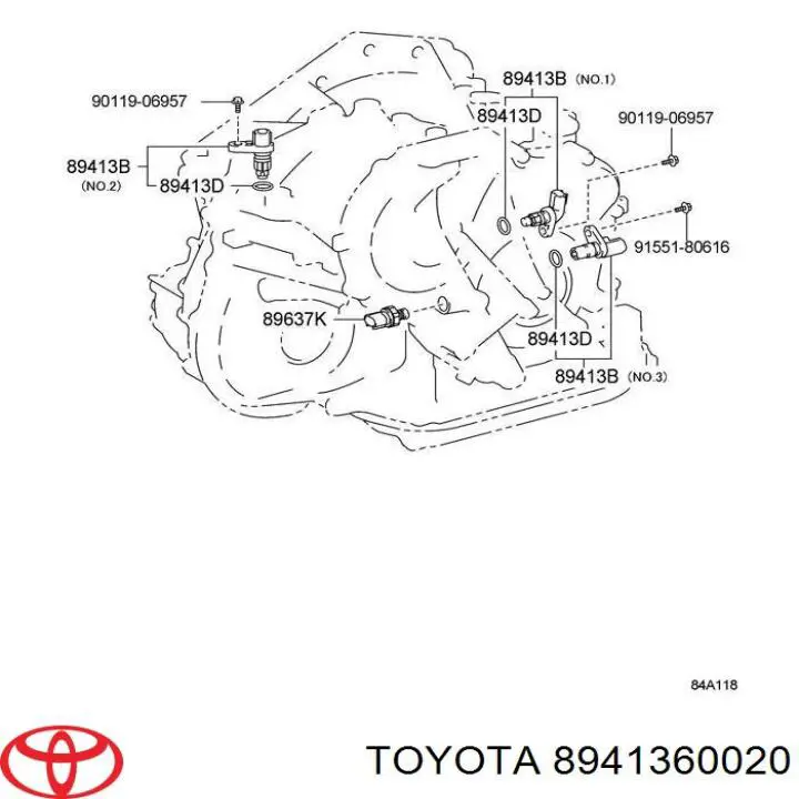 8941360020 Toyota Sensor de velocidade