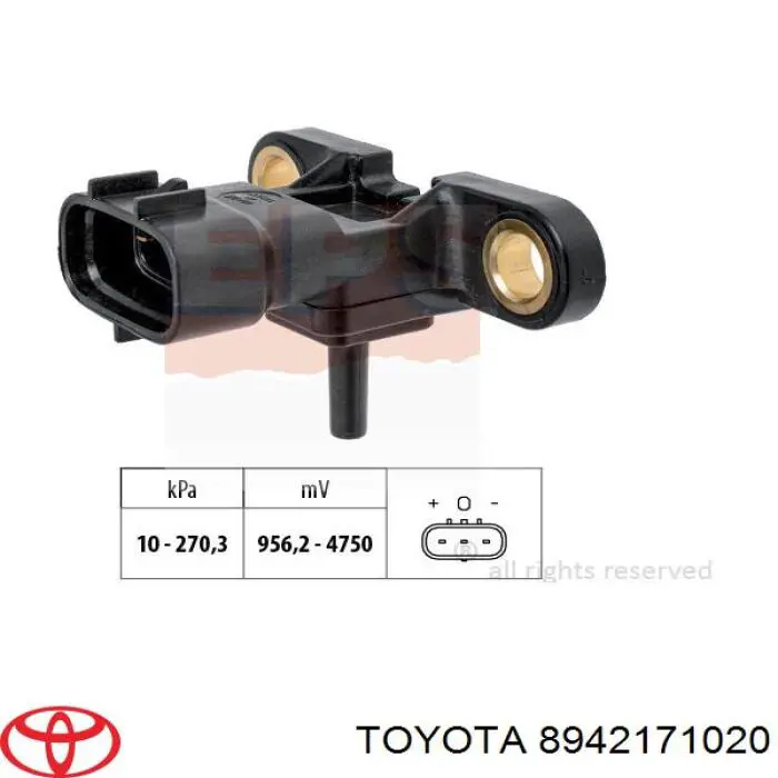 Sensor de pressão de supercompressão Toyota 8942171020 preço, a partir de 31,30 USD
