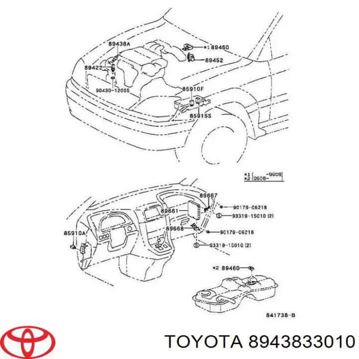 Sensor hidráulico de bomba de impulsionador Toyota 8943833010 preço, a partir de 54,94 USD
