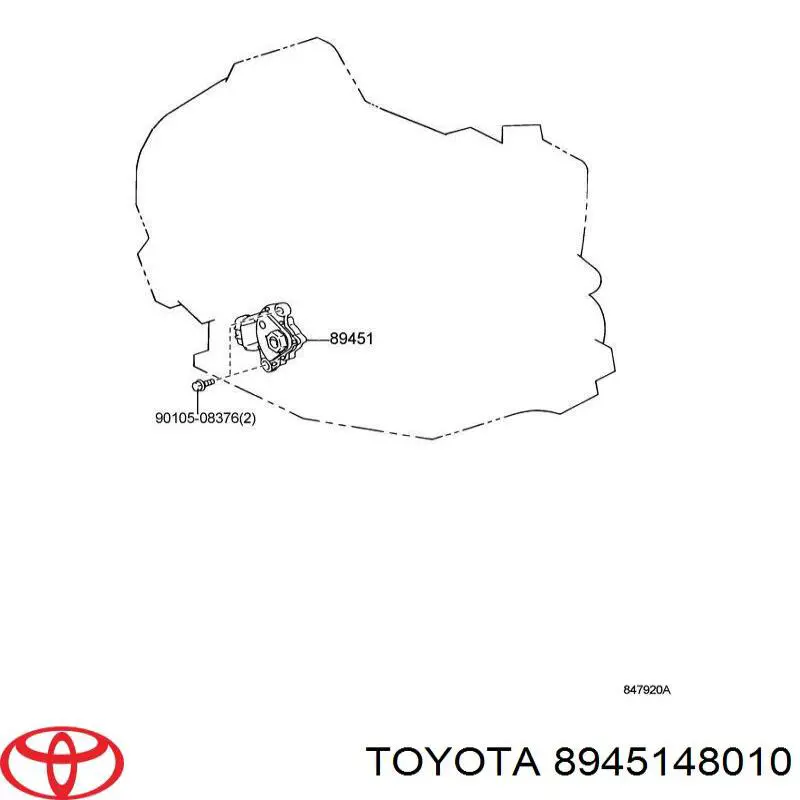 8945148010 Toyota Sensor de posição de seletor da Caixa Automática de Mudança