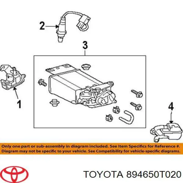 Compre 894650T020 Toyota Sonda lambda, sensor de oxigênio