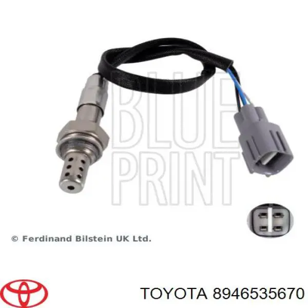 Compre 8946535670 Toyota Sonda lambda, sensor esquerdo de oxigênio depois de catalisador