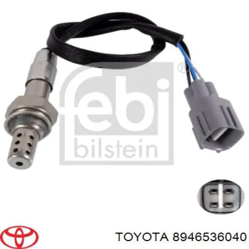 Compre 8946536040 Toyota Sonda lambda, sensor direito de oxigênio depois de catalisador