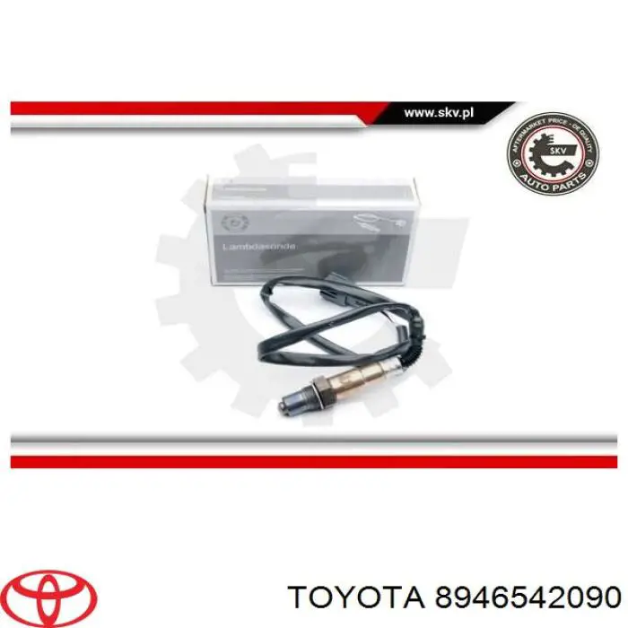 Sonda lambda, sensor esquerdo de oxigênio depois de catalisador Toyota 8946542090 preço, a partir de 129,52 USD
