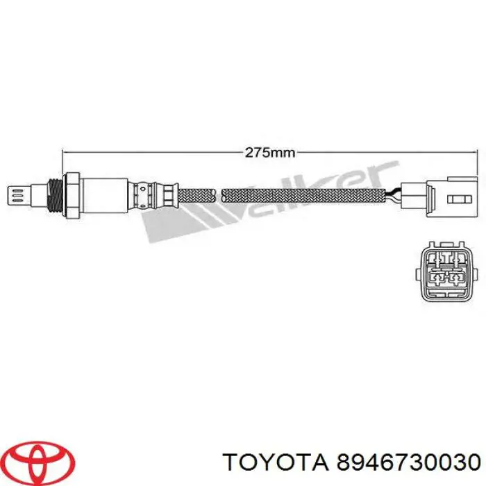 Sonda lambda, sensor de oxigênio até o catalisador Toyota 8946730030 preço, a partir de 144,36 USD