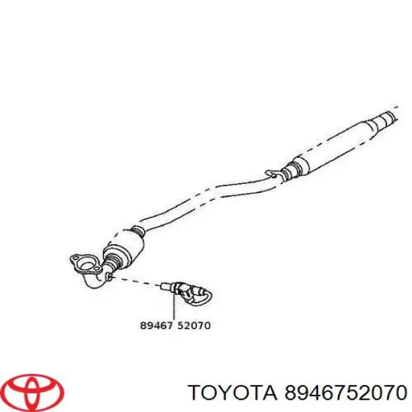 Compre 8946752070 Toyota Sonda lambda, sensor de oxigênio até o catalisador