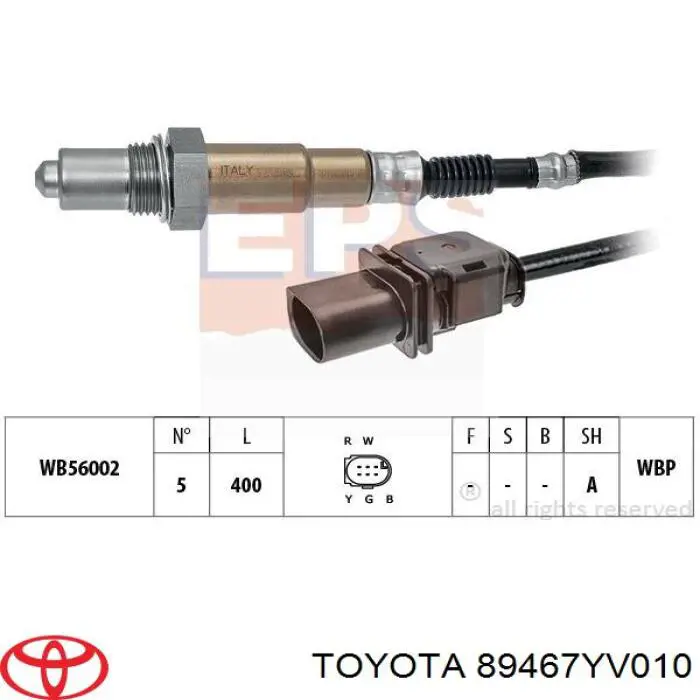 Compre 89467YV010 Toyota Sonda lambda, sensor de oxigênio até o catalisador