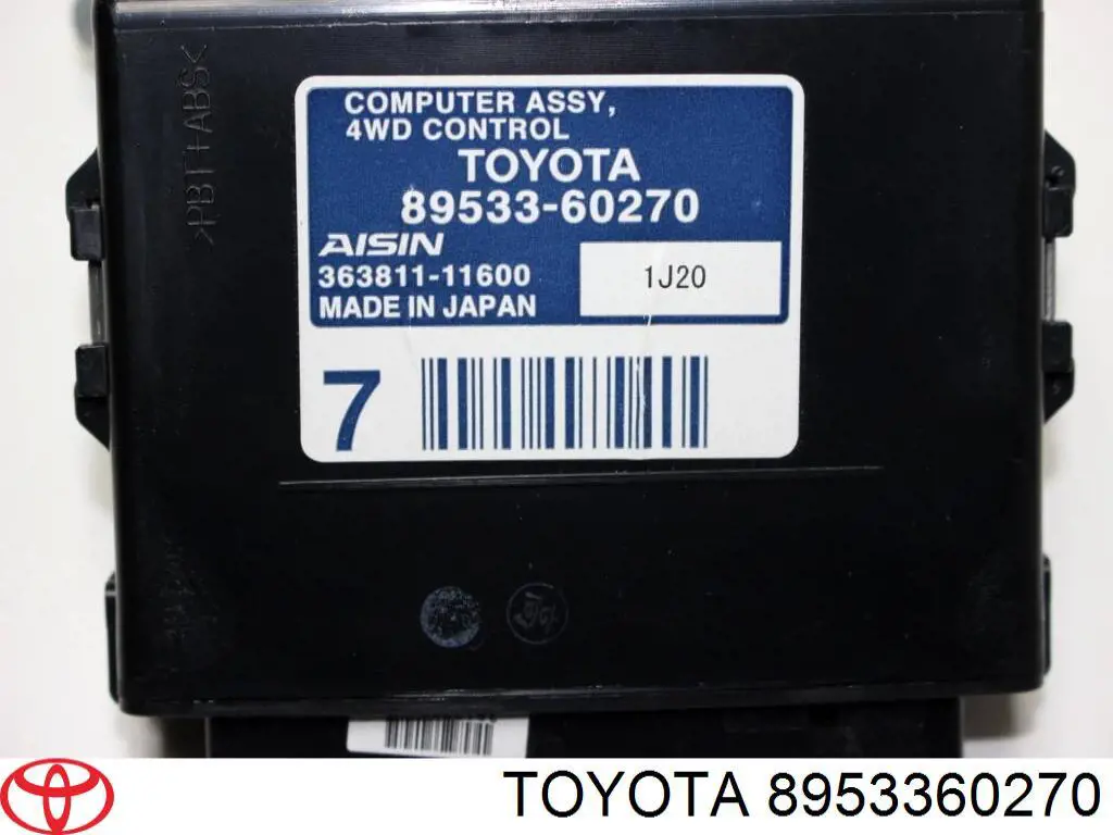 8953360270 Toyota Módulo de direção (Centralina eletrônica) de tracção integral