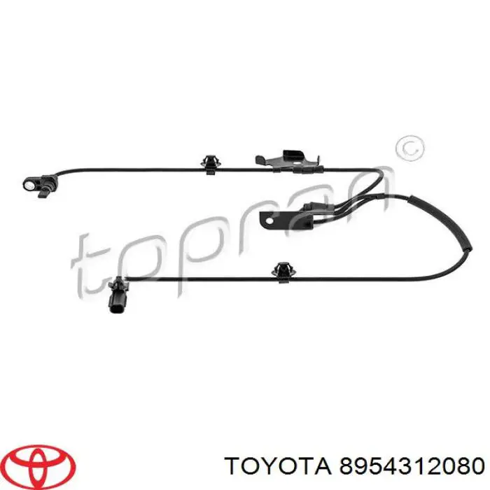 Compre 8954312080 Toyota Sensor ABS dianteiro esquerdo