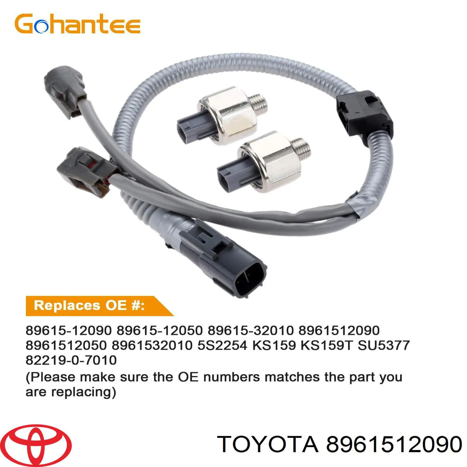 Compre 8961512090 Toyota Sensor de detonação