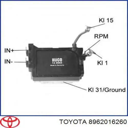 Compre 8962016260 Toyota Módulo de ignição (comutador)
