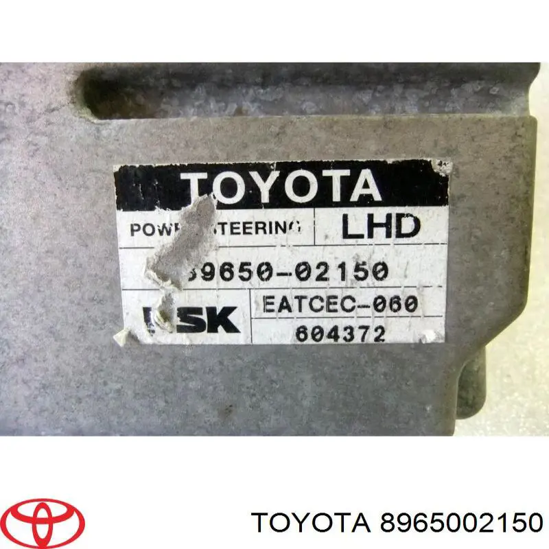 Unidade de controlo de reforçador elétrico do volante 8965002150 Toyota