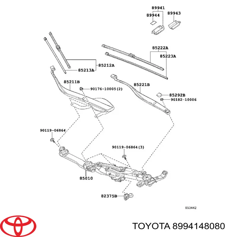 8994148080 Toyota Sensor de chuva