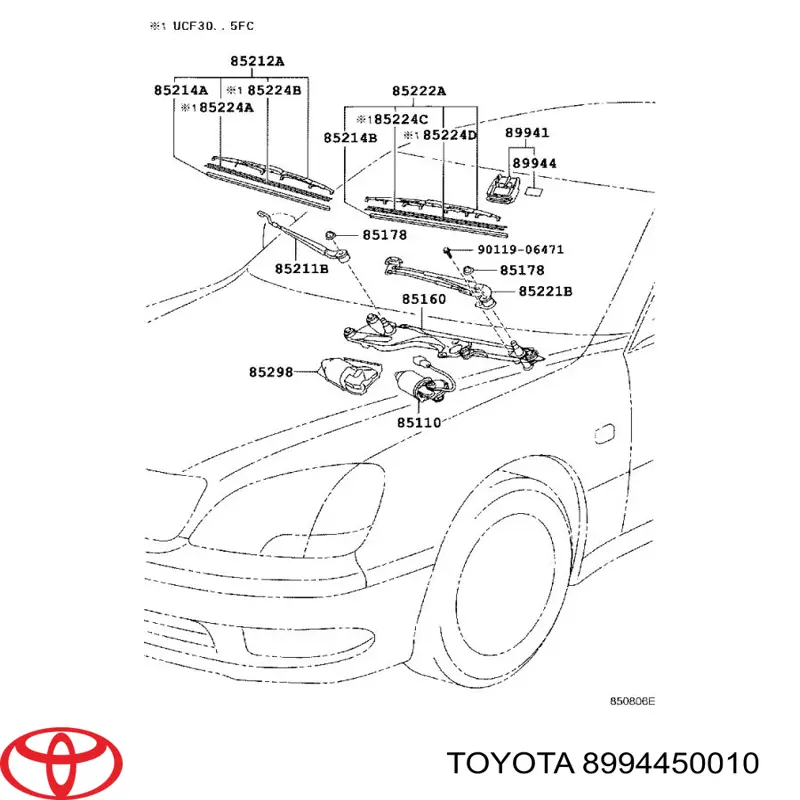 Chapa de sensor de chuva Toyota 8994450010 preço, a partir de 42,63 USD
