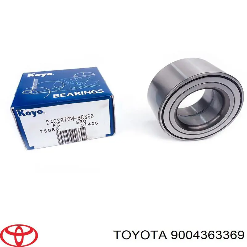 Rolamento de cubo dianteiro 9004363369 Toyota