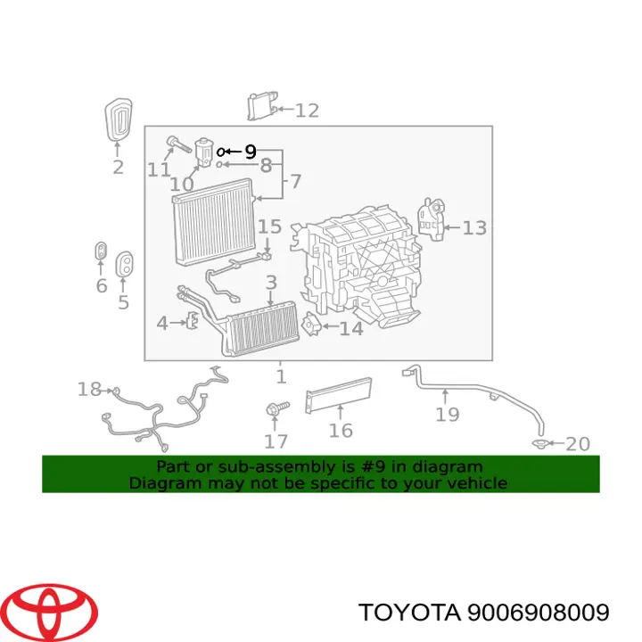  Toyota 9006908009 preço, a partir de 7,61 USD
