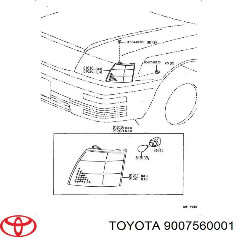 Base (casquilho) de lâmpada de pisca-pisca Toyota 9007560001 preço, a partir de 13,37 USD