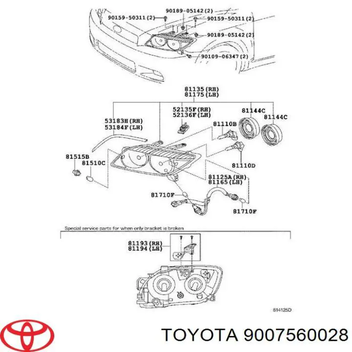 Compre 9007560028 Toyota Base (casquilho) de lâmpada de pisca-pisca