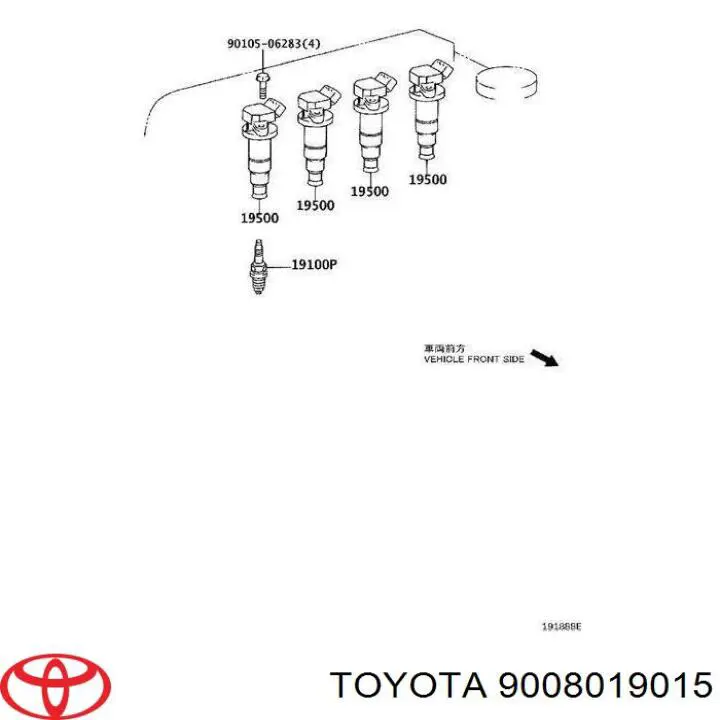 Compre 9008019015 Toyota Bobina de ignição