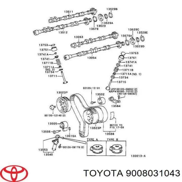 Vedação de válvula (de óleo) de admissão Toyota 9008031043 preço, a partir de 22,22 USD