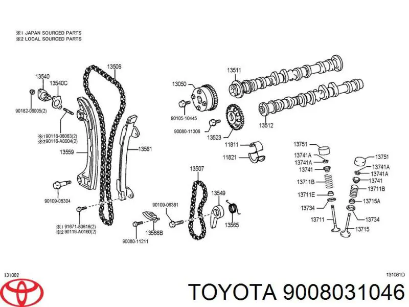 Compre 9008031062 Toyota Vedação de válvula (de óleo) de escape