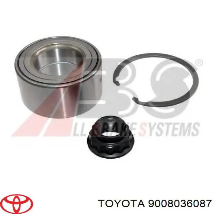 Rolamento de cubo dianteiro Toyota 9008036087 preço, a partir de 28,92 USD