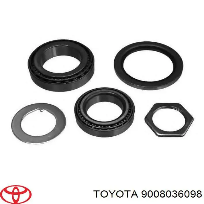 Rolamento interno de cubo dianteiro Toyota 9008036098 preço, a partir de 45,14 USD