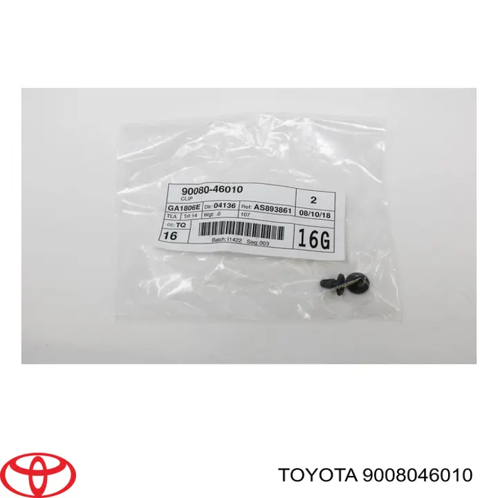Compre 9008046135 Toyota Cápsula (prendedor) de fixação do forro do pára-choque do pára-lama dianteiro