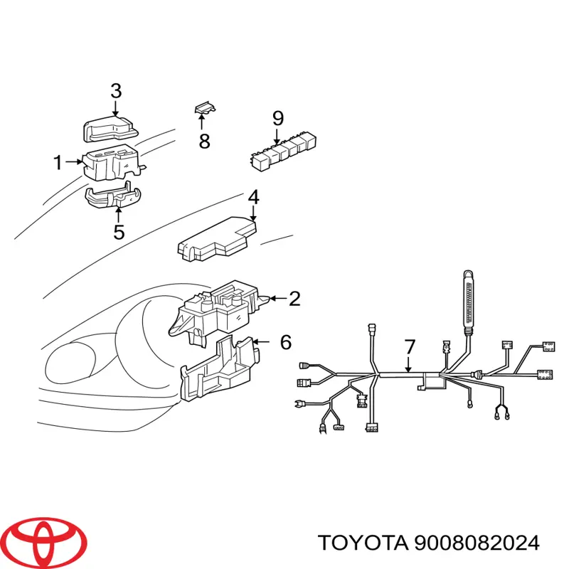  Toyota 9008082024 preço, a partir de 2,15 USD