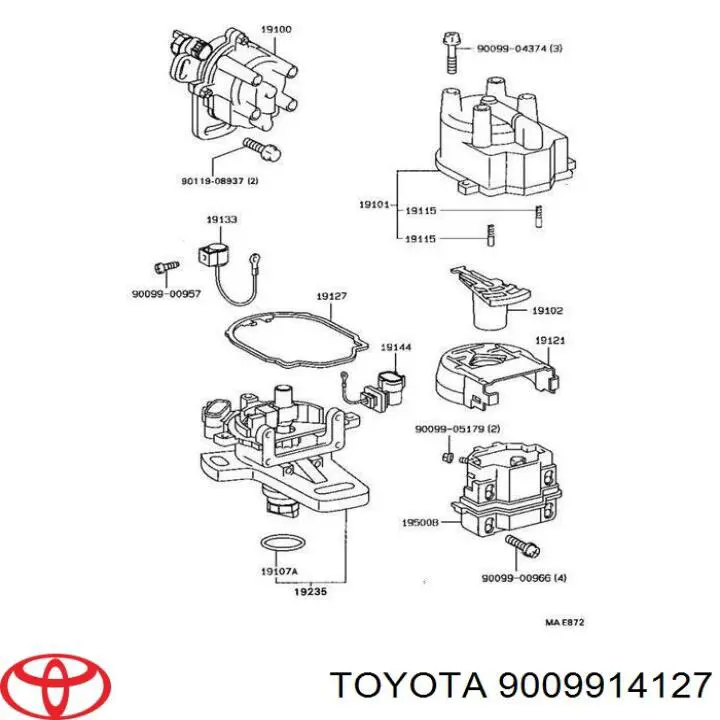 Vedante anular de distribuidor Toyota 9006908013 preço, a partir de 4,97 USD