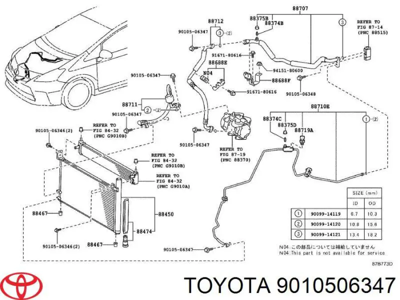 9010506347 Toyota 