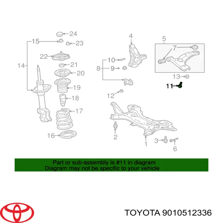 9010512336 Toyota 