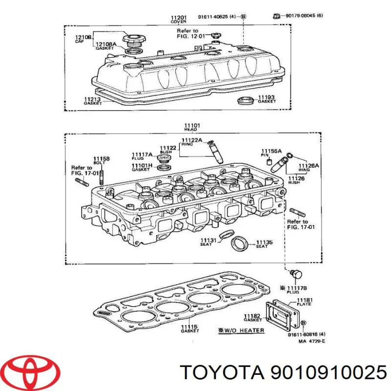 Parafuso de cabeça de motor (CBC) Toyota 9010910025 preço, a partir de 6,80 USD