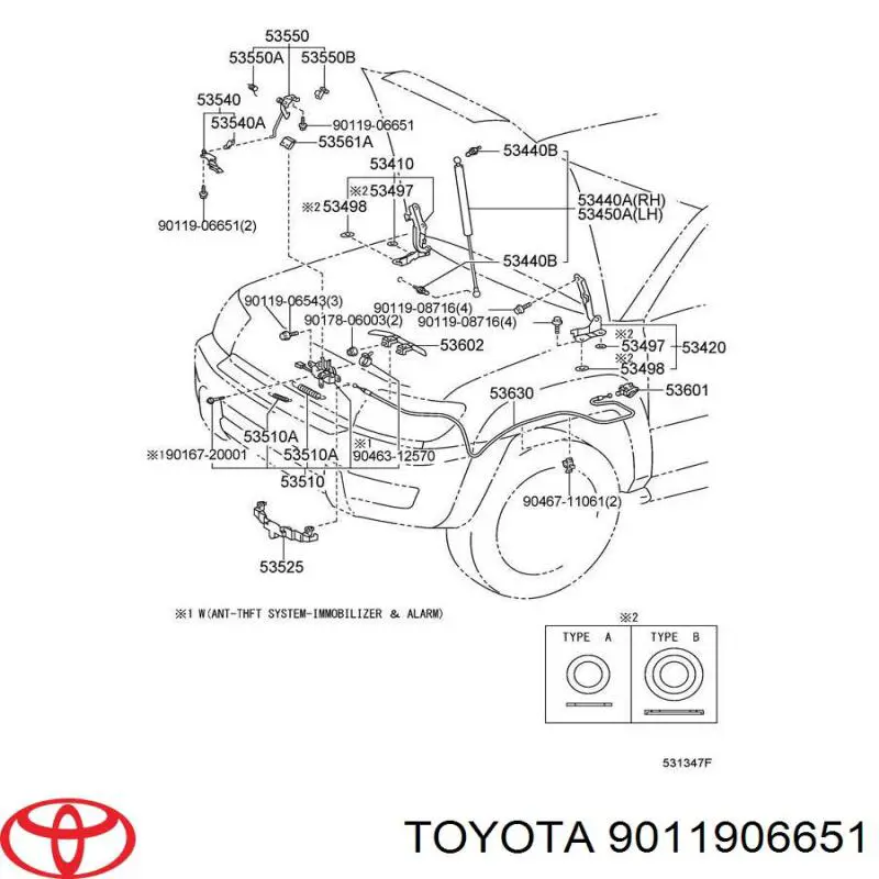 9011906651 Toyota 