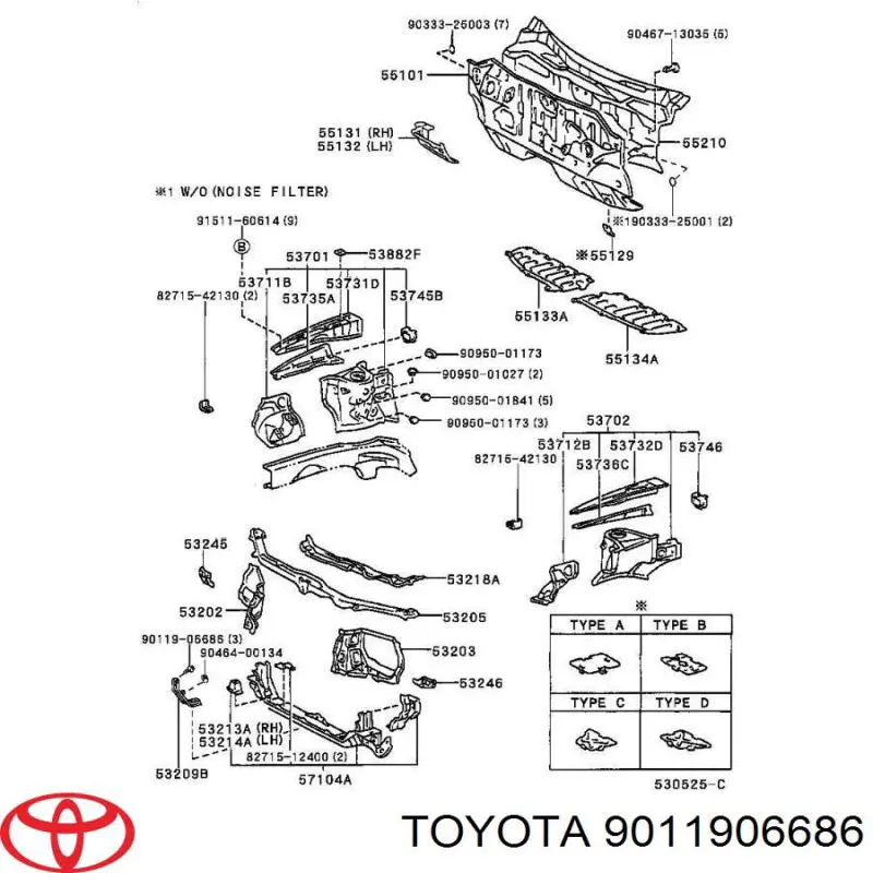 9011906686 Toyota 