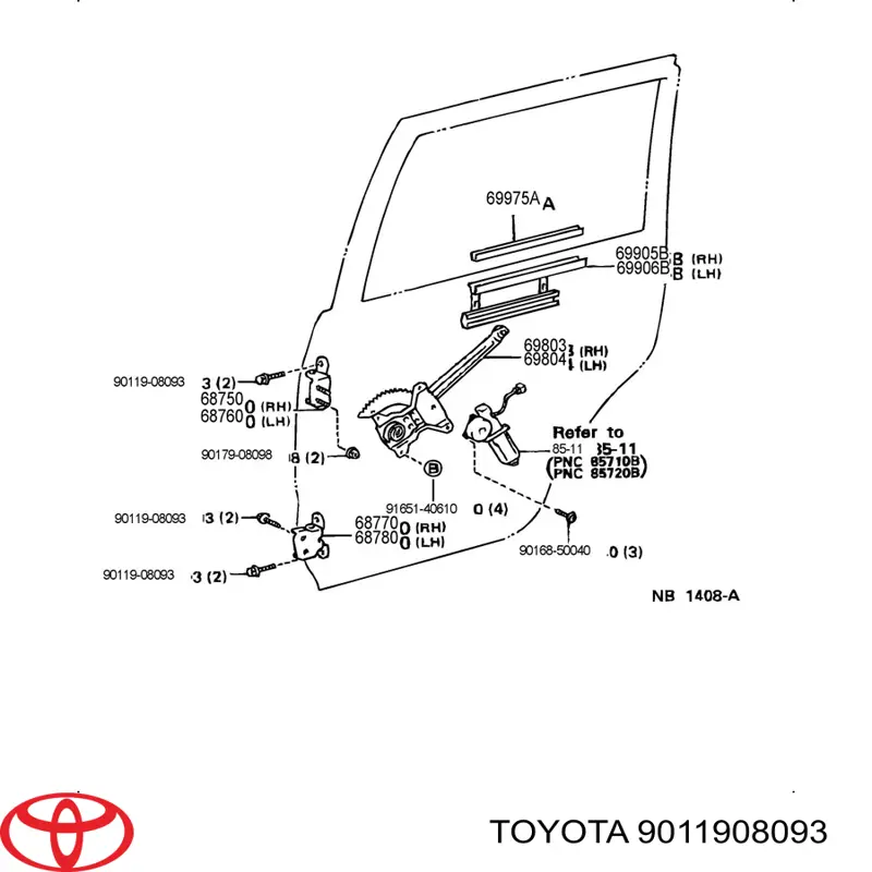  Toyota 9011908093 preço, a partir de 2,21 USD