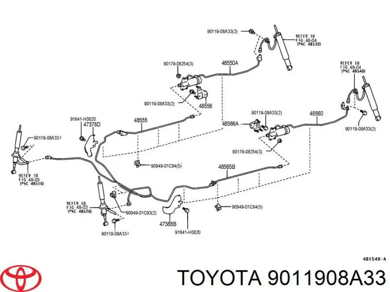  Toyota 9011908A33 preço, a partir de 1,66 USD