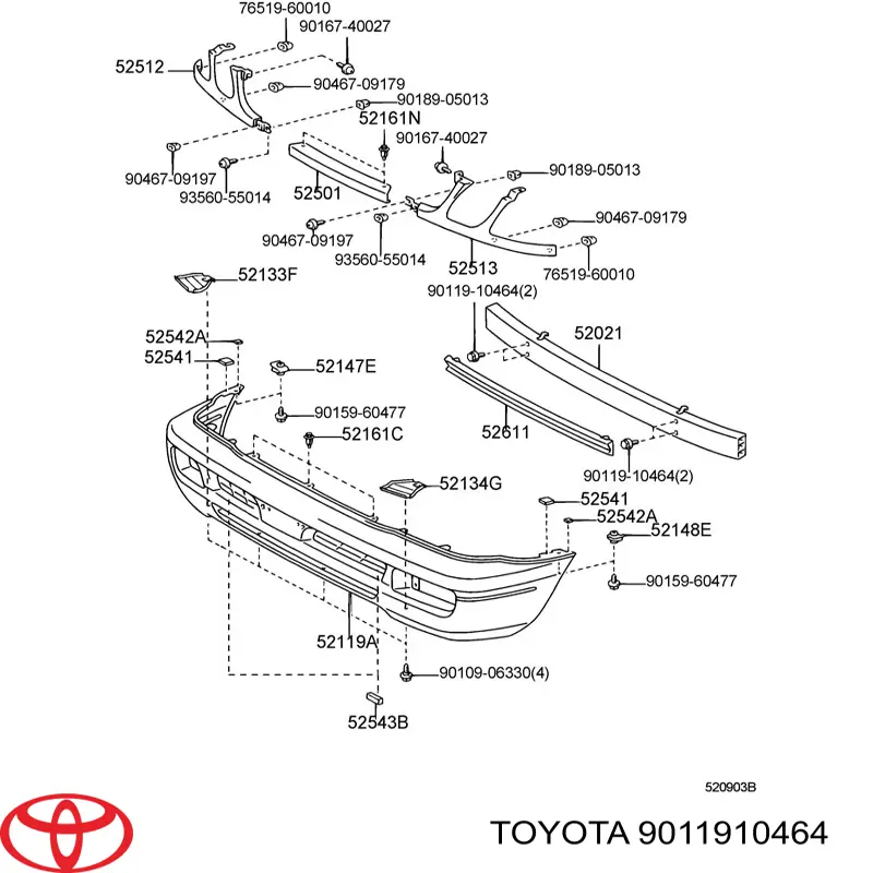 9011910464 Toyota 