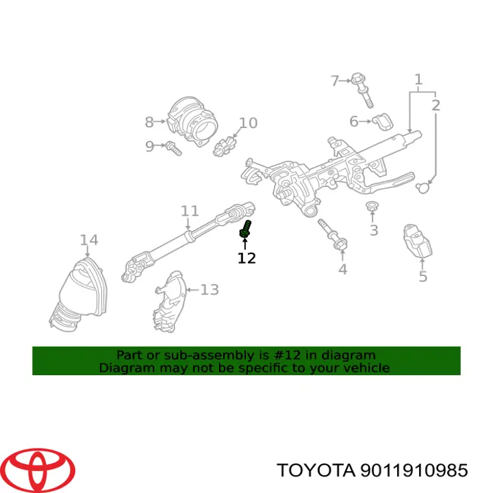 9011910985 Toyota 