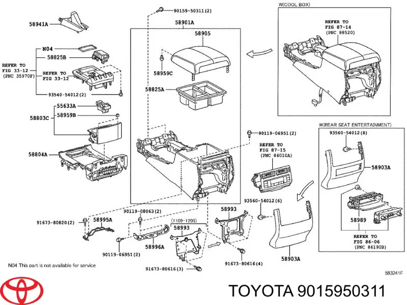 Braçadeira de fixação das luzes Toyota 9015950311 preço, a partir de 2,01 USD