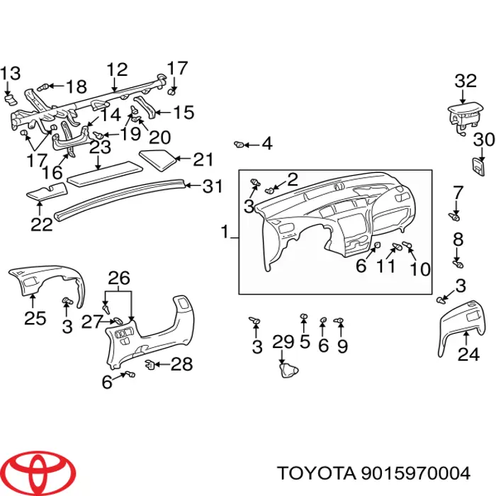  Toyota 9015970004 preço, a partir de  