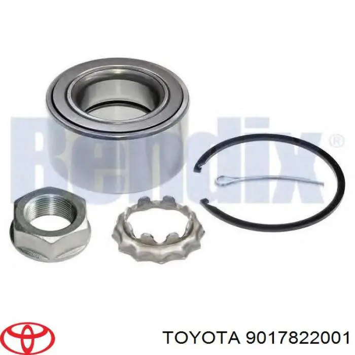 Rolamento de cubo dianteiro Toyota 9017822001 preço, a partir de 24,72 USD