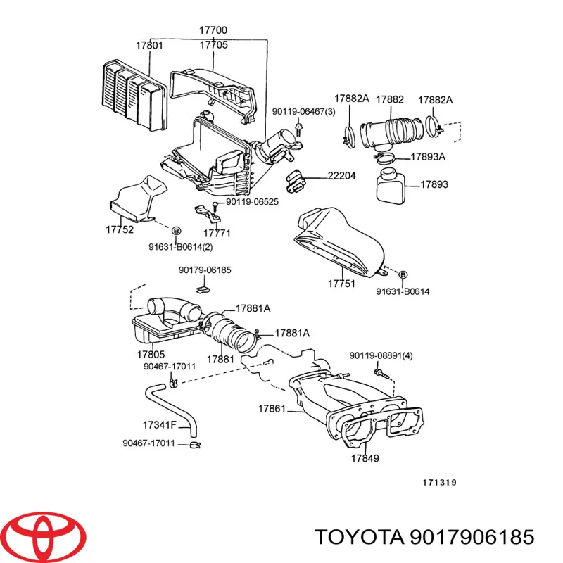  Toyota 9017906185 preço, a partir de 4,16 USD